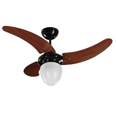 Imagem de Ventilador Búzios Max Com Lustre 110/127V 3P, Tron, Preto/Mogno