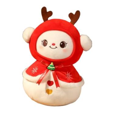Imagem de TTETTZ Natal Brinquedo de Pelúcia Decoração de Natal Brinquedo de Pelúcia Bonito Dos Desenhos Animados Natal Decoração de Animais de Pelúcia para Decoração D, Boneco de neve L