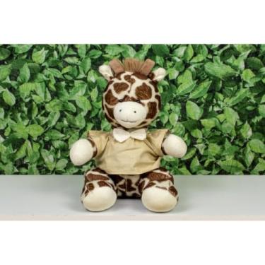Imagem de PELUCIA SAFARI GIRAFA PROVENCE 15 CM - PARA DECORAÇÃO (Camiseta e gravata caqui liso)