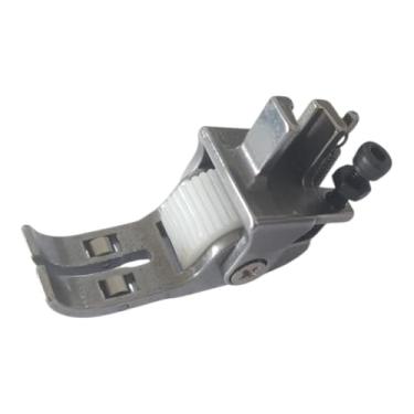 Imagem de Calcador com Rolete Dentado para Máquina de Costura Reta Industrial, para Couro e Tecidos Pesados