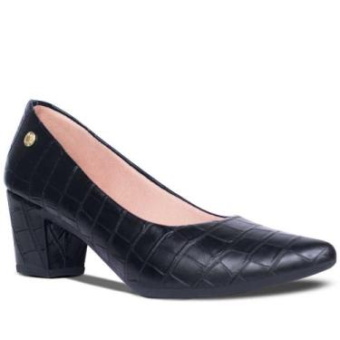Imagem de Sapato Scarpin Feminino Croco Tendencia Bico Fino Blogueira - RHN SHOE