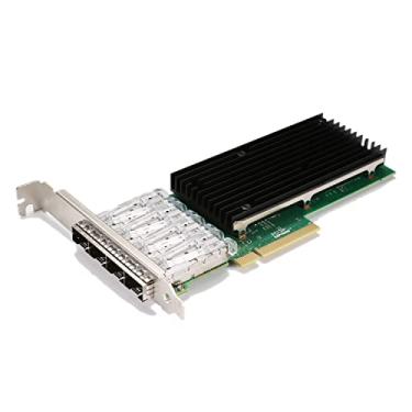 Imagem de Placa de rede PCI-E X8 de 10 GB, com controlador Ethernet Intel XL710-BM1, porta dupla SFP+, compare com Intel XL710-DA4, adaptador PCI-Express Ethernet compatível com Windows Server, Linux, VMware