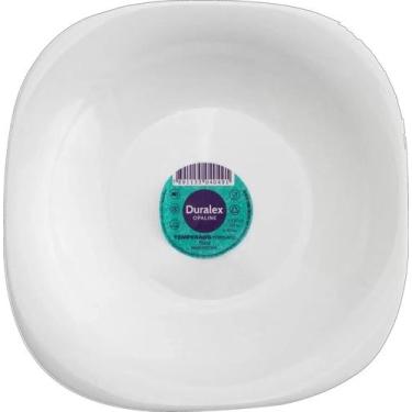 Imagem de Jogo De Prato Plaza 04 Fundo - 22cm Vidro Branco - Duralex 