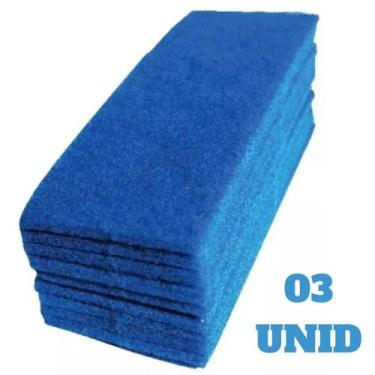 Imagem de Fibra Azul para Limpeza Delicada Limpa Vidro Espelho Vidraças Sacada N