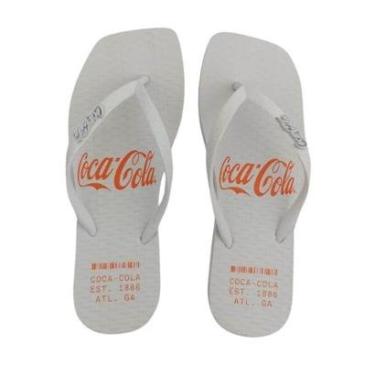Imagem de Sandália Feminina Coca-Cola Cc4387 Alma Square Branco-Feminino