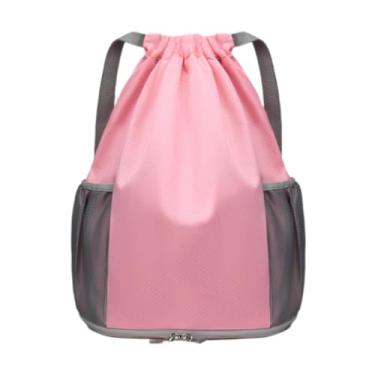 Imagem de Deevoka Bolsa de natação Prazing mochila resistente à água com mochila de bolsa de ginástica de bolso molhado para piscina de engrenagem de treino, Rosa