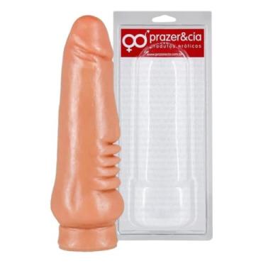 Imagem de Prótese Maciça 19,4 X 4,3Cm Brinquedo Erótico Fetiches Fantasias e Prazer Pênis Realista
