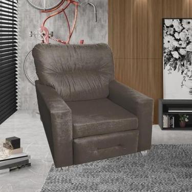 Imagem de Poltrona Reclinável Extensão De Cílios Lorena - Silverio Decor, Marrom