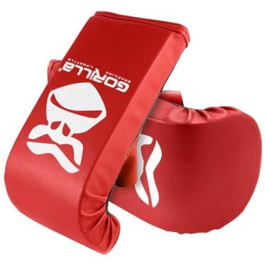Imagem de Luva Bate-Saco Adulto Vermelha para Treino de Boxe, Muay Thai e MMA – Gorilla