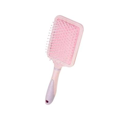 Imagem de Escova para cabelos cacheados, seca ou molhada - Escova desembaraçadora de nylon para cabelos emaranhados e macios | Design ergonômico de nível profissional com dentes largos para cabelos grossos (03)