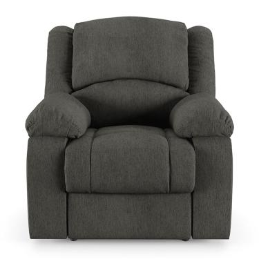 Imagem de Poltrona Do Papai Reclinável Sala De Cinema Barcelona Elétrica Touch Usb Linho Chumbo