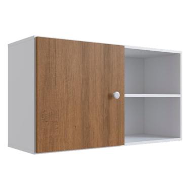 Imagem de Armario Suspenso Compacto 90cm Branco Mel Proddy Branco Mel