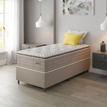 Imagem de Conjunto Colchão Mola Ensacada E Base Box Solteiro 73x88x188cm Bella Boucle Yescasa Nude