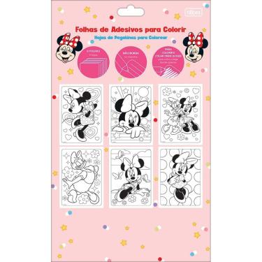 Imagem de Folhas De Adesivos Para Colorir Minnie Tilibra