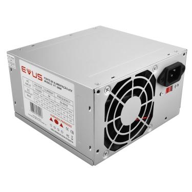 Imagem de Fonte Evus Ft-200w Atx 200w Real 20-24p 3 Sata Com Cabo