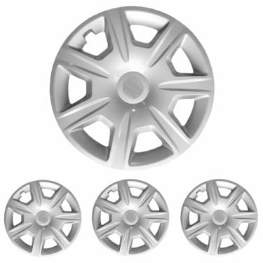 Imagem de Jogo Calota Aro 15 Logan Sandero 2015 à 2018 + Selo Resinado