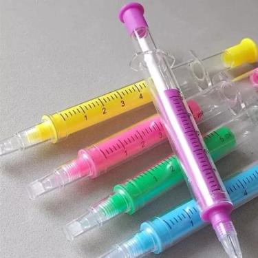 Imagem de Caneta seringa com marca texto - BRINCAMENTE 