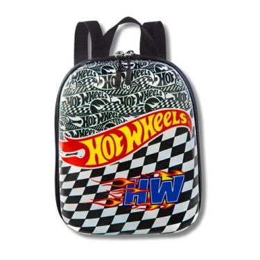 Imagem de Lancheira 3D Costas Creche Hot Wheels Impermeável Infantil - Max Toy b