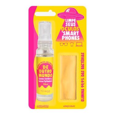 Imagem de Limpa Bacterias Lentes Celulares 30ml com Lenço 15x10 - Outro Mundo