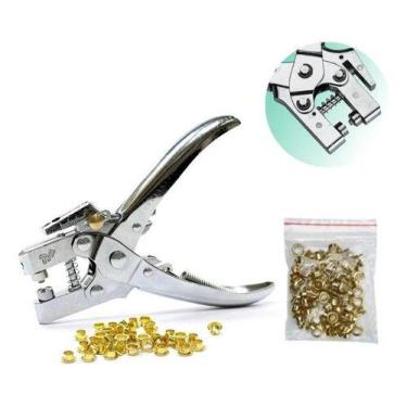 Imagem de Alicate para aplicar ilhós e furador vazador 2 em 1 - Lanmax