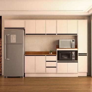 Imagem de Cozinha 6 Peças Balcão 3 Gavetas 2 Portas Aéreo Balcão Alto Paneleiro 