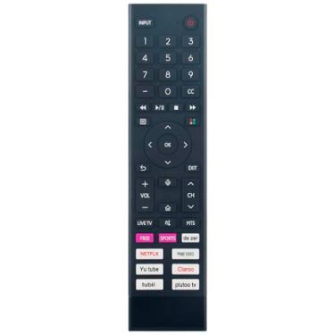 Imagem de Beyution Controle remoto de substituição de voz ERF3Y80H compatível com Hisense UHD Smart TV 65A53FUV 50A53FUV 43A53FUV 55A53FUV