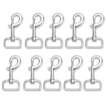 Imagem de Ganchos de pressão giratórios, gatilho resistente para coleira de cachorro - Fecho para bolsas, mochilas, tiras - Snaphooks 10 peças de 8,5 cm
