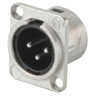 Imagem de Conector neutrik nc3md-l-1 xlr painel macho 3 polos