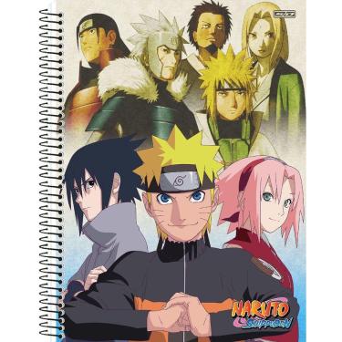 Imagem de Caderno Univ. 1 Mat. 80 fls Naruto Capa 6 - São Domingos