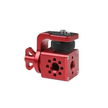 Imagem de Suporte para monitor de câmera Alvins com parafuso de 0,9 mm e 1/10.2 cm, suporte panorâmico giratório de 360 graus para tripé de gimbal de monitor de câmera, suporte ajustável para fotografia