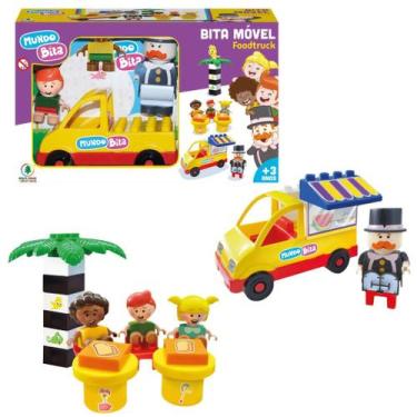 Imagem de Blocos Playset Mundo Bita Foodtruck Bita Móvel Com 24 Peças - Monte Lí