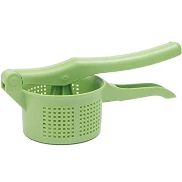 Imagem de Espremedor de recheio de vegetais, ferramenta criativa de espremer frutas, ferramenta de desidratação de pressão manual para jantar na cozinha (verde)