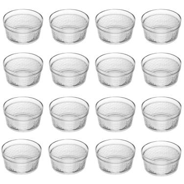 Imagem de 12 Ramequins de Vidro Lyor 90ml Porta Molho Petiscos Temperos em Relevo