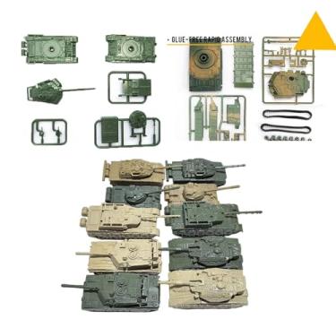 Imagem de Yunhgft Kit de Construção de Tanques, 10 Peças, Veículos Blindados, Escala 1/144, Decoração de Mesa, Artes E Ofícios, Quebra-cabeças, Montagem, para Crianças, Cn E Eua