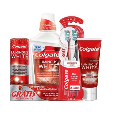 Imagem de Kit Colgate Creme Dental 140g + Escova Dental Leve 2 Pg 1 + Enxaguante