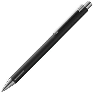 Imagem de Lamy econ Caneta esferográfica de aço inoxidável 240 em clipe curvado preto fosco e distinto, incl. tamanho grande M 16 preto largura da linha M