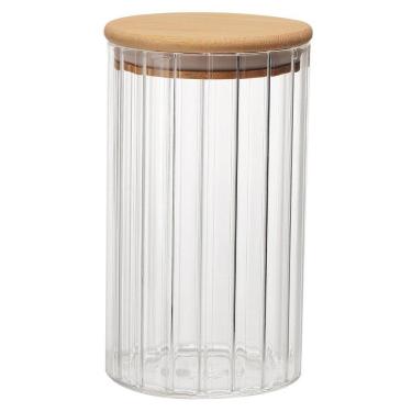 Imagem de Porta Mantimento de Vidro Borossilicato 750 ml com Tampa Bambu Dynasty