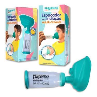 Imagem de Espaçador Para Inalacao Adulto Infantil Aerosol Bombinha Verde-claro -