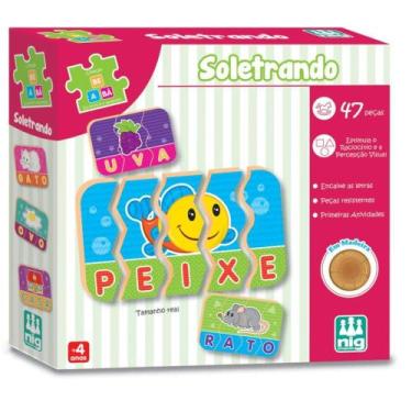 Imagem de Brinquedo Educativo BE e BA Soletrando - Nig Brinquedos