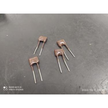 Imagem de 100x Capacitor Mica Prata 42pf/500v 5% Sem Marcação Icl