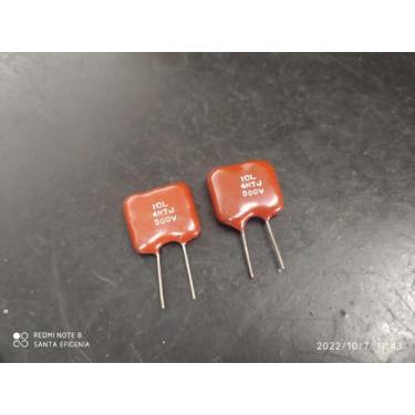 Imagem de 1x Capacitor Mica Prata 4,7nf/500v = 4k7/500v 5% Icl