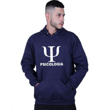 Imagem de Moletom Unissex Canguru Psicologia Faculdade - Lafre, Azul marinho, G