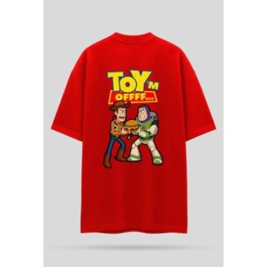 Imagem de Camiseta Oversized Shatark Toy Story - Vermelho-Masculino