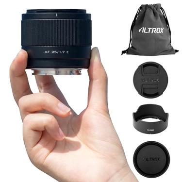 Imagem de VILTROX Lente AF 25 mm F1.7 E para câmeras Sony E Mount APS-C, lente grande angular de foco automático STM com grande abertura para ZV-E10 A6400 A6600 FX30 A6100 A7C A7CII A7CR, leve e compacta