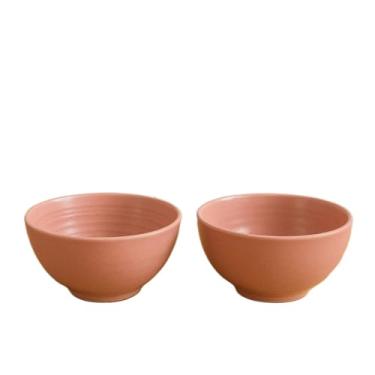 Imagem de Bowl Rosa em Cerâmica 500ml – Tigela Versátil para Refeições e Mesa Posta