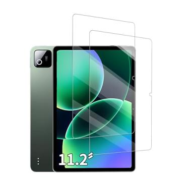 Imagem de FJIASTB Protetor de tela para tablet Xiaomi Pad 8/8 Pro de 11,2 polegadas, filme de vidro temperado 9H antiarranhões fácil de instalar, sem bolhas, pacote com 2