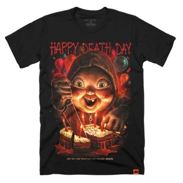 Imagem de Camiseta ROCKINSTONE Happy Death Day Get Killed AGAIN Halloween 2025
