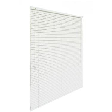 Imagem de Persiana Horizontal 100x130cm PVC 25mm Cortina Sala Quarto (BRANCO)