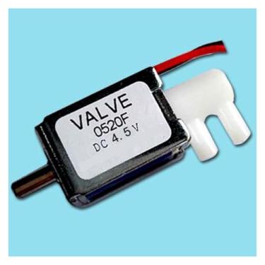 Imagem de Válvula solenoide de três vias CC 4,5 V de duas posições de liberação de gás de ar porta de controle solenoide desencorajada WWECCQIJ