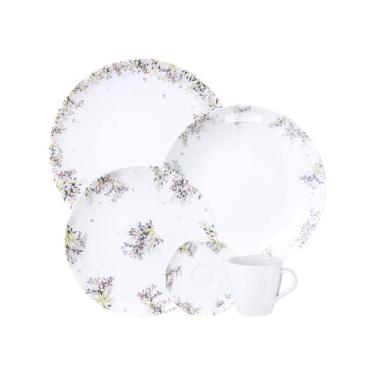 Imagem de Aparelho Jogo De Jantar Pratos Kit 20 Peças Porcelana Completo Fogli T